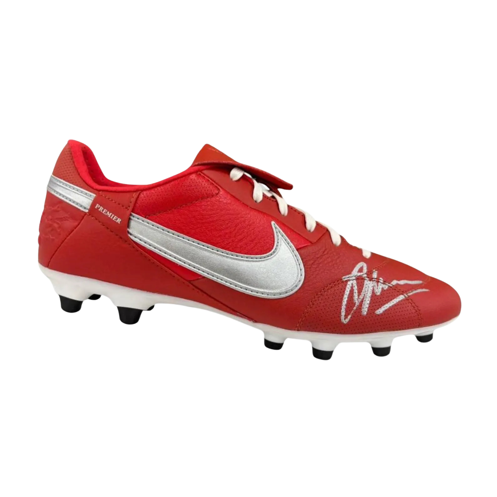Bota usada en partido firmada por Dennis Bergkamp
