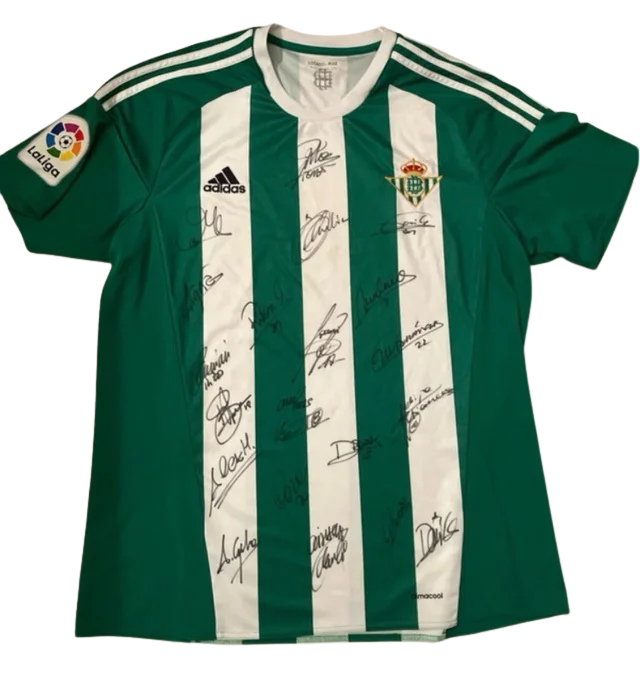 Camiseta del Real Betis 2015-16 firmada por la plantilla